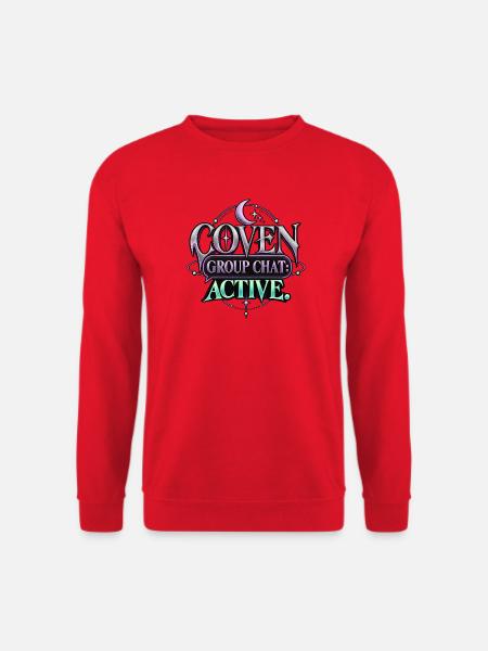 Coven Group Chat Active - Unisex Pullover - Rot