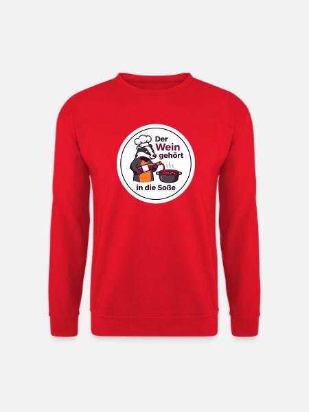 Bester Soßen-Koch Dachs Gourmet T-Shirt - Unisex Pullover - Rot