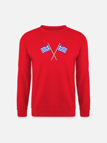 Griechische Flagge - Unisex Pullover - Rot