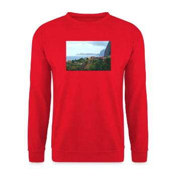 Madeiras steile Idylle - Unisex Pullover - Rot - Vorne - Alina (178cm) & Michal (187cm)