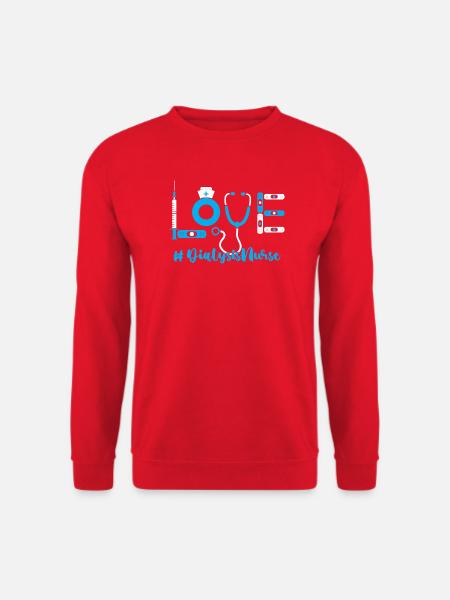 Dialyse Krankenschwester - Unisex Pullover - Rot