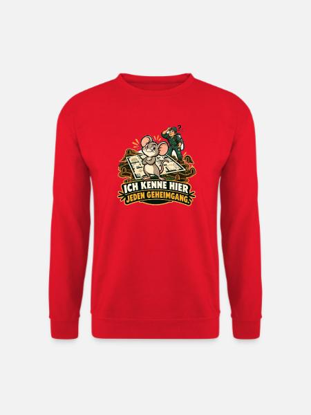 Jeden Geheimgang - Unisex Pullover - Rot