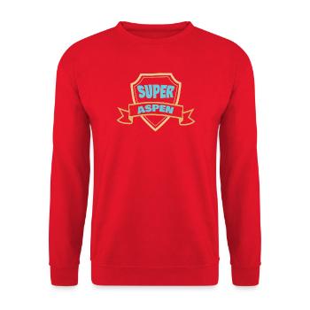 Aspen - Unisex Pullover - Rot - Vorne - Alina (178cm) & Michal (187cm)