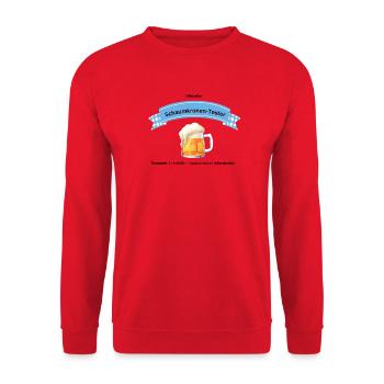 Schaumkronen Tester Bier - Unisex Pullover - Rot - Vorne - Alina (178cm) & Michal (187cm)