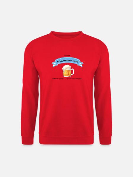 Schaumkronen Tester Bier - Unisex Pullover - Rot