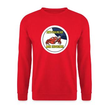 Anti-Fouling Endgegner T-Shirt Segel Boot - Unisex Pullover - Rot - Vorne - Alina (178cm) & Michal (187cm)