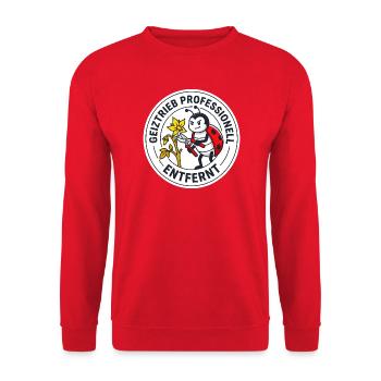 Tomatenzüchter T-Shirt Geiztrieb professionell ent - Unisex Pullover - Rot - Vorne - Alina (178cm) & Michal (187cm)