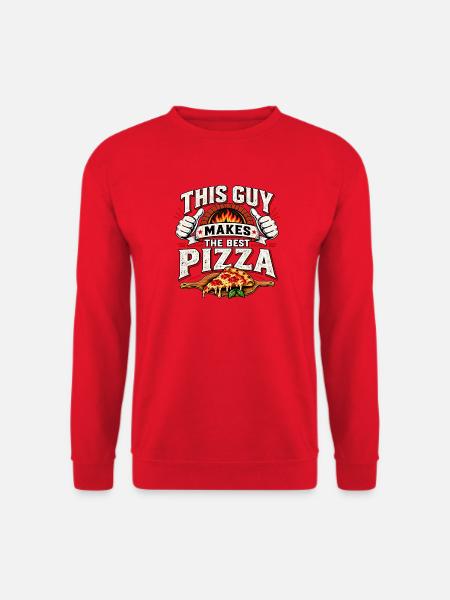 Dieser Typ macht die beste Pizza - Unisex Pullover - Rot