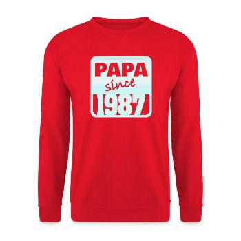 1987 - Unisex Pullover - Rot - Vorne - Alina (178cm) & Michal (187cm)