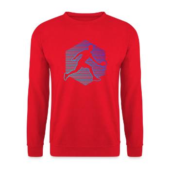 Pickleball Profi Design für pickleball player Fans - Unisex Pullover - Rot - Vorne - Alina (178cm) & Michal (187cm)
