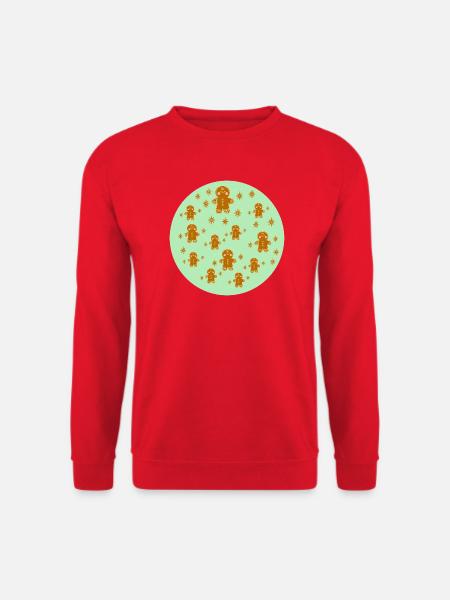 Lebkuchenmänner mond - Unisex Pullover - Rot