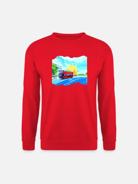 Berlin Sightseeing Brandenburger Tor Jörg Langhans - Unisex Pullover - Rot