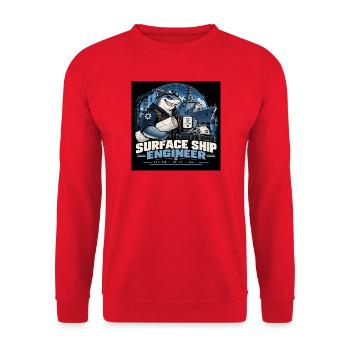 Surface Ship Engineer – Design Build Sail - Unisex Pullover - Rot - Vorne - Alina (178cm) & Michal (187cm)