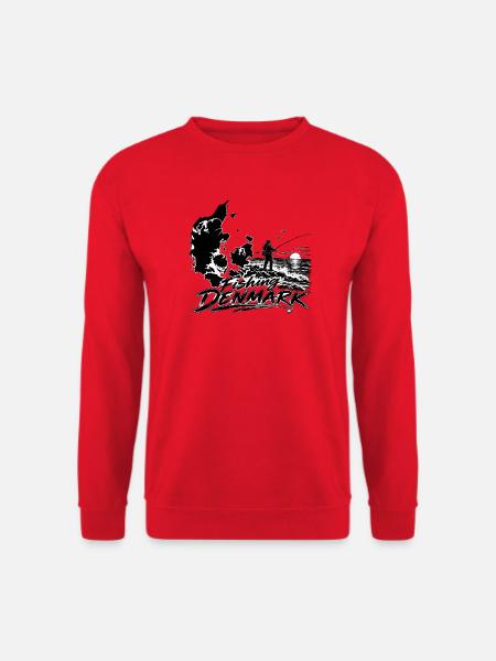 Angeln in Dänemark - Unisex Pullover - Rot