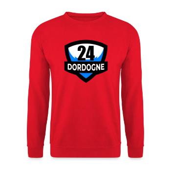 24 Dordogne - Unisex Pullover - Rot - Vorne - Alina (178cm) & Michal (187cm)