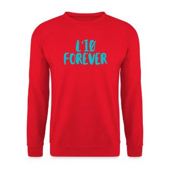 IO für immer - Unisex Pullover - Rot - Vorne - Alina (178cm) & Michal (187cm)