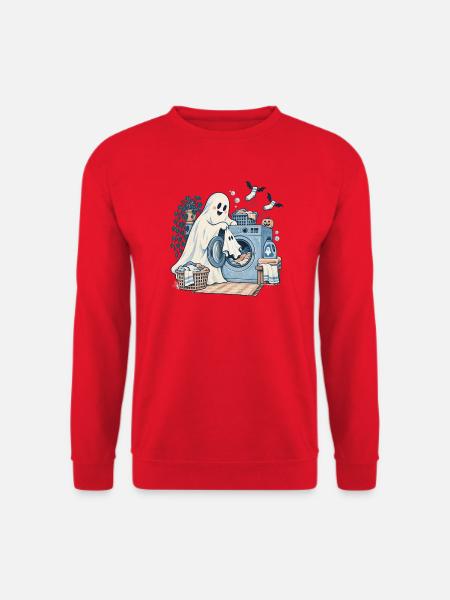 Geisterhafter Waschtag - Unisex Pullover - Rot