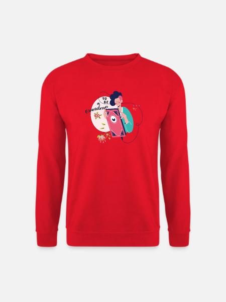 to be a grandma - Unisex Pullover - Rot