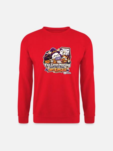 Halloween – Dieses Treffen hätte eine E-Mail sein können - Unisex Pullover - Rot