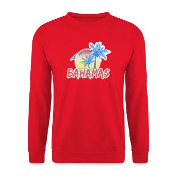 Bahamas - Unisex Pullover - Rot - Vorne - Alina (178cm) & Michal (187cm)