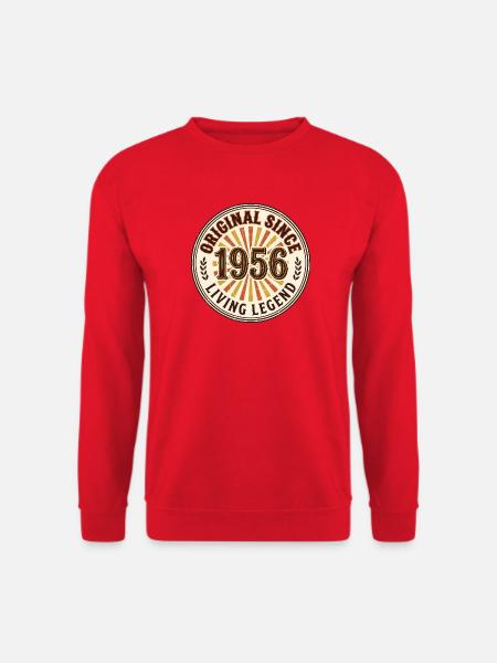 Vintage Living Legend Abzeichen von 1956 - Unisex Pullover - Rot