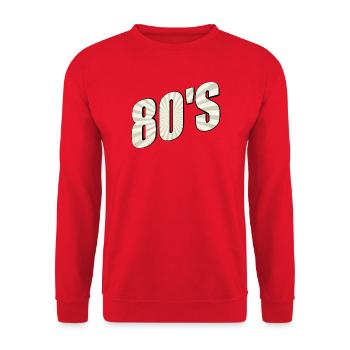 80er Jahre - Unisex Pullover - Rot - Vorne - Alina (178cm) & Michal (187cm)