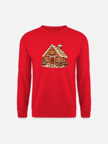Lebkuchenhaus Winterzauber - Unisex Pullover - Rot