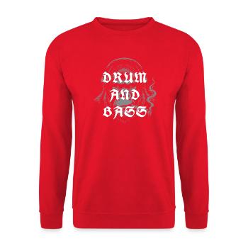 Gorilla Drum and Bass - Unisex Pullover - Rot - Vorne - Alina (178cm) & Michal (187cm)
