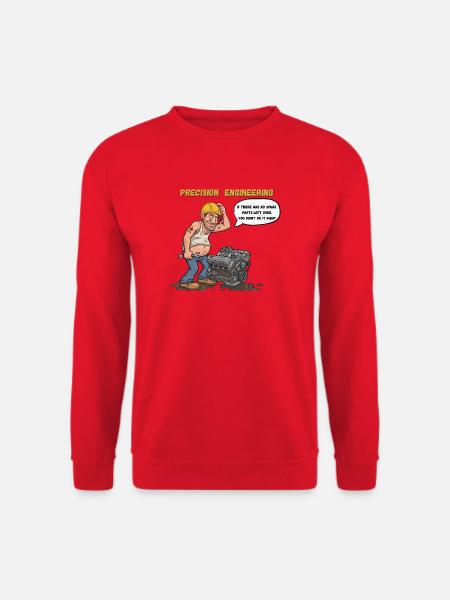 Präzisionsingenieur-Humor - Unisex Pullover - Rot