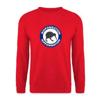 Kiwi grey - Unisex Pullover - Rot - Vorne - Alina (178cm) & Michal (187cm)