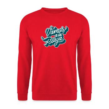 Vamos à la playa - Unisex Pullover - Rot - Vorne - Alina (178cm) & Michal (187cm)