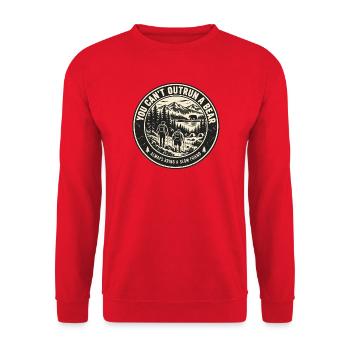 Bärenstarke Begleitung - Unisex Pullover - Rot - Vorne - Alina (178cm) & Michal (187cm)