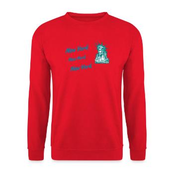 New York - Unisex Pullover - Rot - Vorne - Alina (178cm) & Michal (187cm)