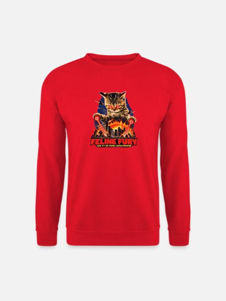 Feline Fury - Unisex Pullover - Rot