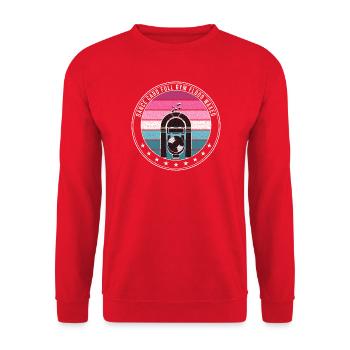 Sock Hop - Dance Card Full Gym Floor Waxed - Unisex Pullover - Rot - Vorne - Alina (178cm) & Michal (187cm)