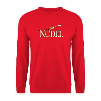 Nudelwort - Unisex Pullover - Rot - Vorne - Alina (178cm) & Michal (187cm)
