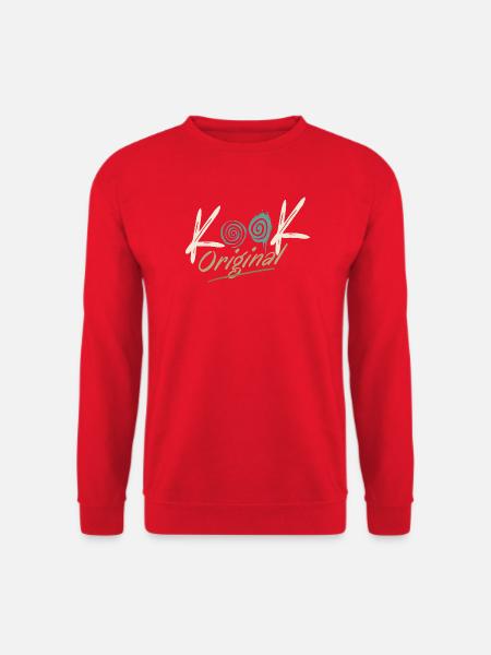Kook Original Groovy Spiral Retro 70s - Unisex Pullover - Rot