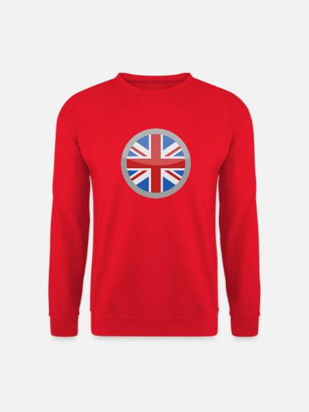 Flagge Großbritanniens - Unisex Pullover - Rot