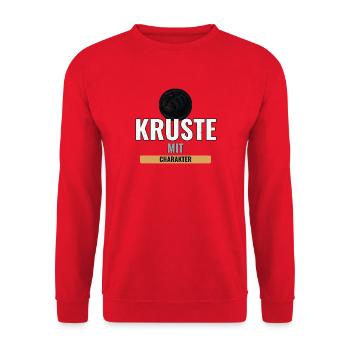 Sauerteigbrot Geschenk für Hobbybäcker mit Stil - Unisex Pullover - Rot - Vorne - Alina (178cm) & Michal (187cm)