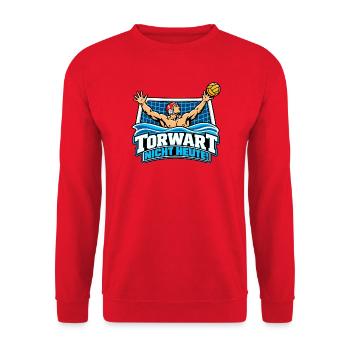 Torwart Nicht Heute - Unisex Pullover - Rot - Vorne - Alina (178cm) & Michal (187cm)