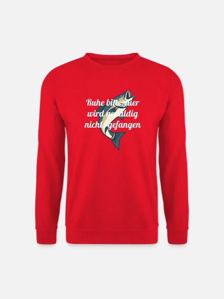 Lustiger Angler Spruch - Unisex Pullover - Rot
