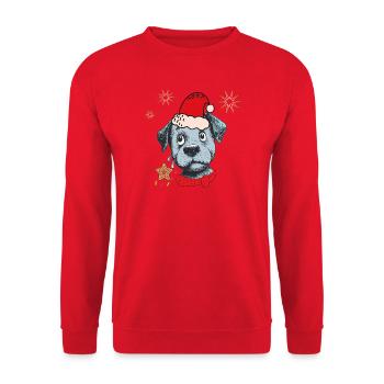 Weihnachten - Unisex Pullover - Rot - Vorne - Alina (178cm) & Michal (187cm)