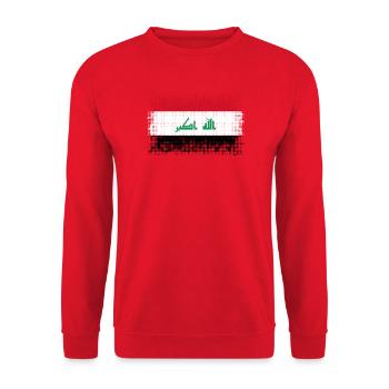 Irak - Unisex Pullover - Rot - Vorne - Alina (178cm) & Michal (187cm)