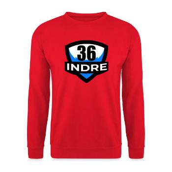 36 Indre - Unisex Pullover - Rot - Vorne - Alina (178cm) & Michal (187cm)