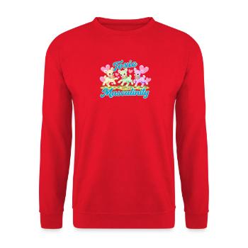 Toxische Männlichkeit - Unisex Pullover - Rot - Vorne - Alina (178cm) & Michal (187cm)