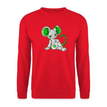 Lyra (Bella Donna‘s wicked world) - Unisex Pullover - Rot - Vorne - Alina (178cm) & Michal (187cm)