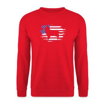 Springer Spaniel - Unisex Pullover - Rot - Vorne - Alina (178cm) & Michal (187cm)