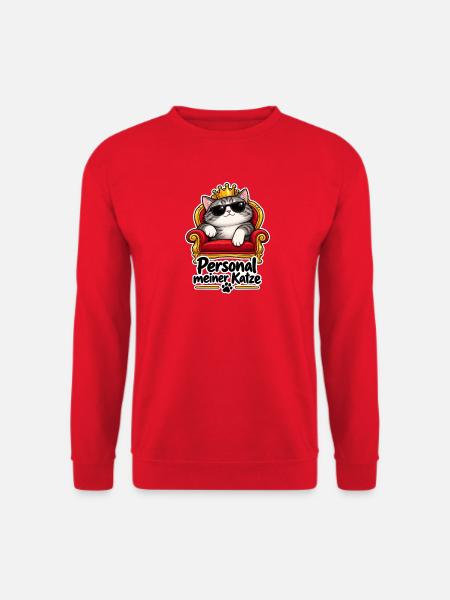 Katze – Personal meiner Katze - Unisex Pullover - Rot