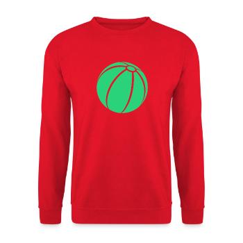 Beachball - Unisex Pullover - Rot - Vorne - Alina (178cm) & Michal (187cm)