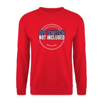 Australian Cattle Dog - Off Switch Not Included - Unisex Pullover - Rot - Vorne - Alina (178cm) & Michal (187cm)